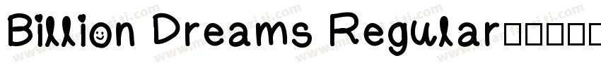 Billion Dreams Regular字体转换